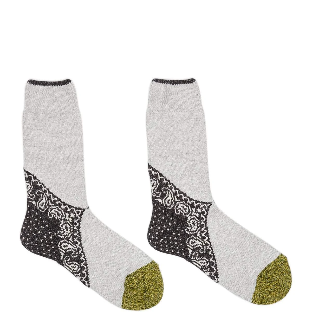 KAPITAL 96 YARNS HEEL PAISLEY BANDANA SOCKS