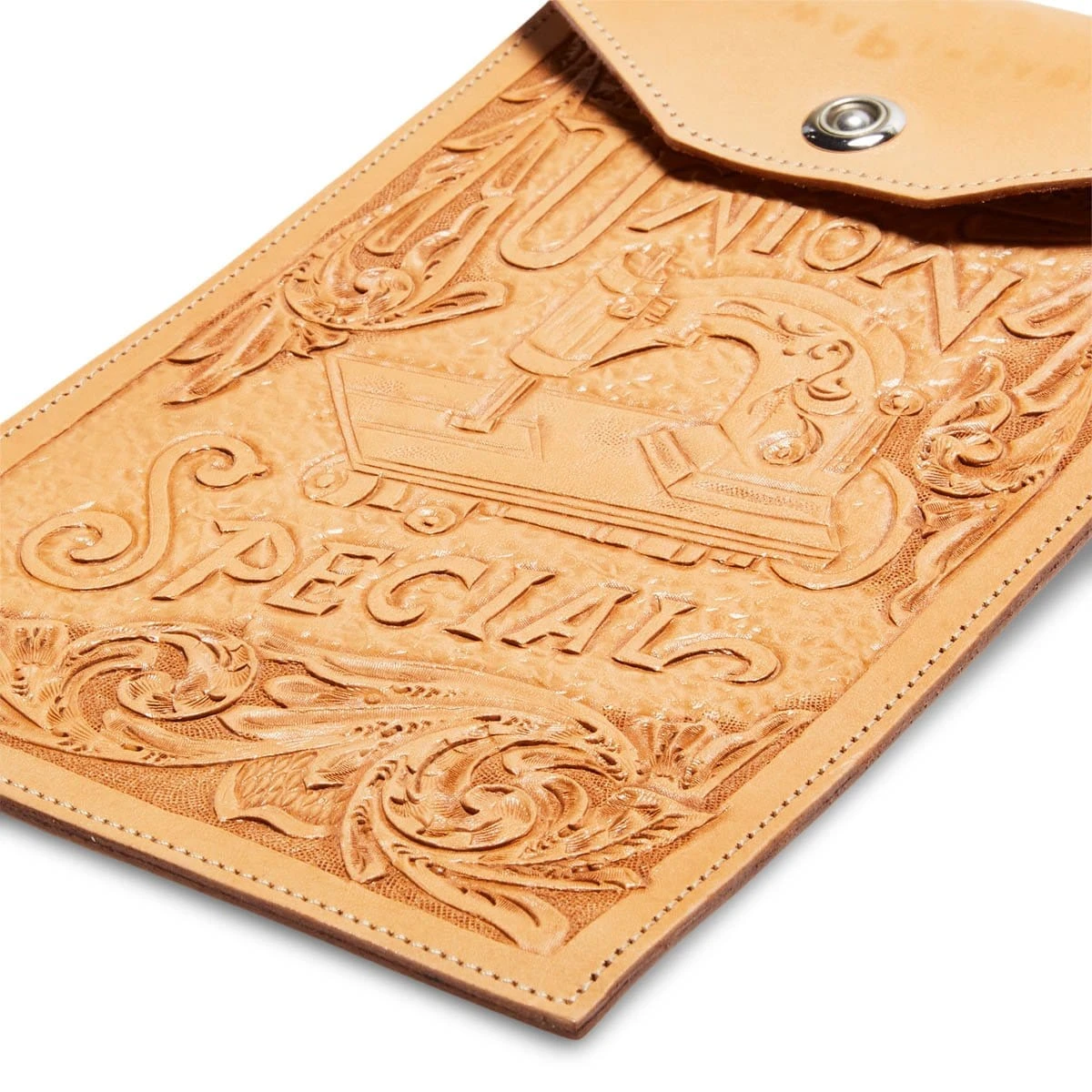 KAPITAL HAND CARVED LEATHER SACOCHE (FLOWER & SEWING MACHINE) - Image 4