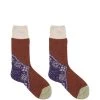 KAPITAL 96 YARNS WOOL HEEL BANDANA SOCKS