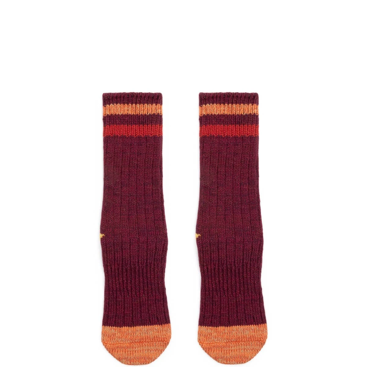 KAPITAL 60YARNS GRANDRELLE IVY SMILIE HEEL-HOLD SOCKS - Image 2