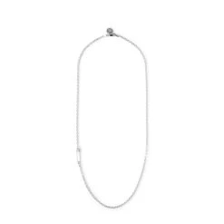Neighborhood SILVER SAFETY PIN NECKLACE