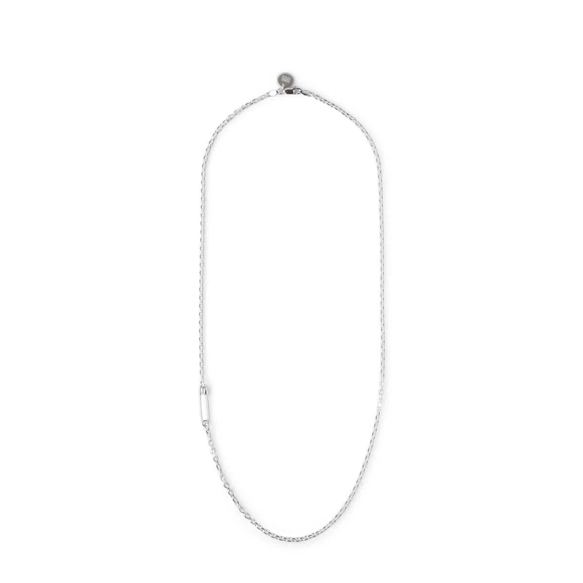 Neighborhood SILVER SAFETY PIN NECKLACE