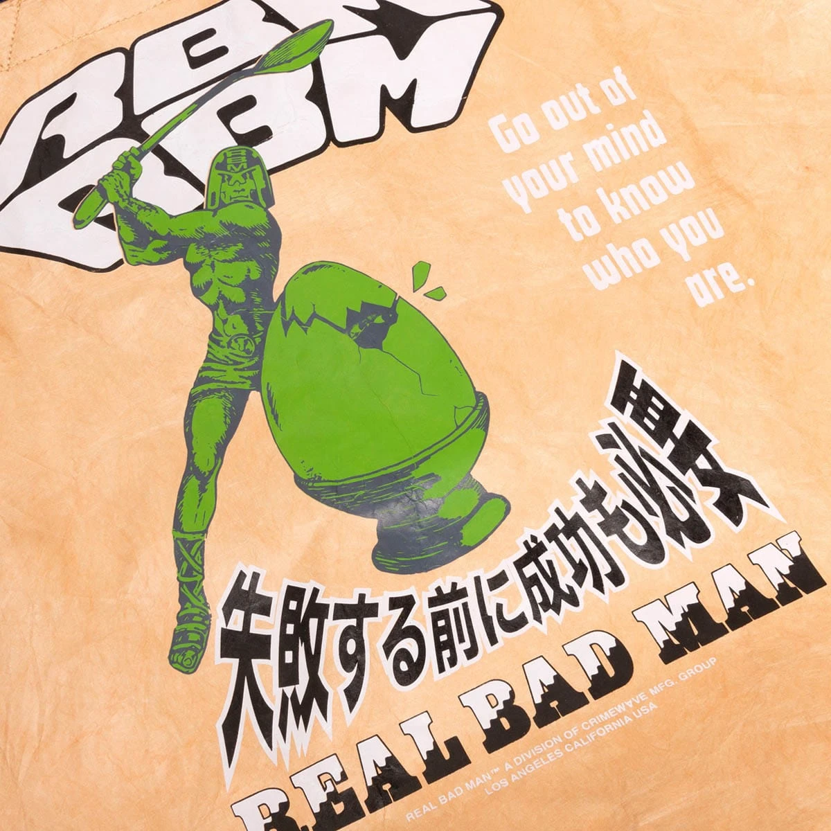 Real Bad Man OUT OF YOUR MIND TYVEK TOTE - Image 5