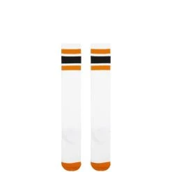 KAPITAL 144 YARNS HEEL SMILIE EMBROIDERED SKATERS KNEE-HIGH SOCKS