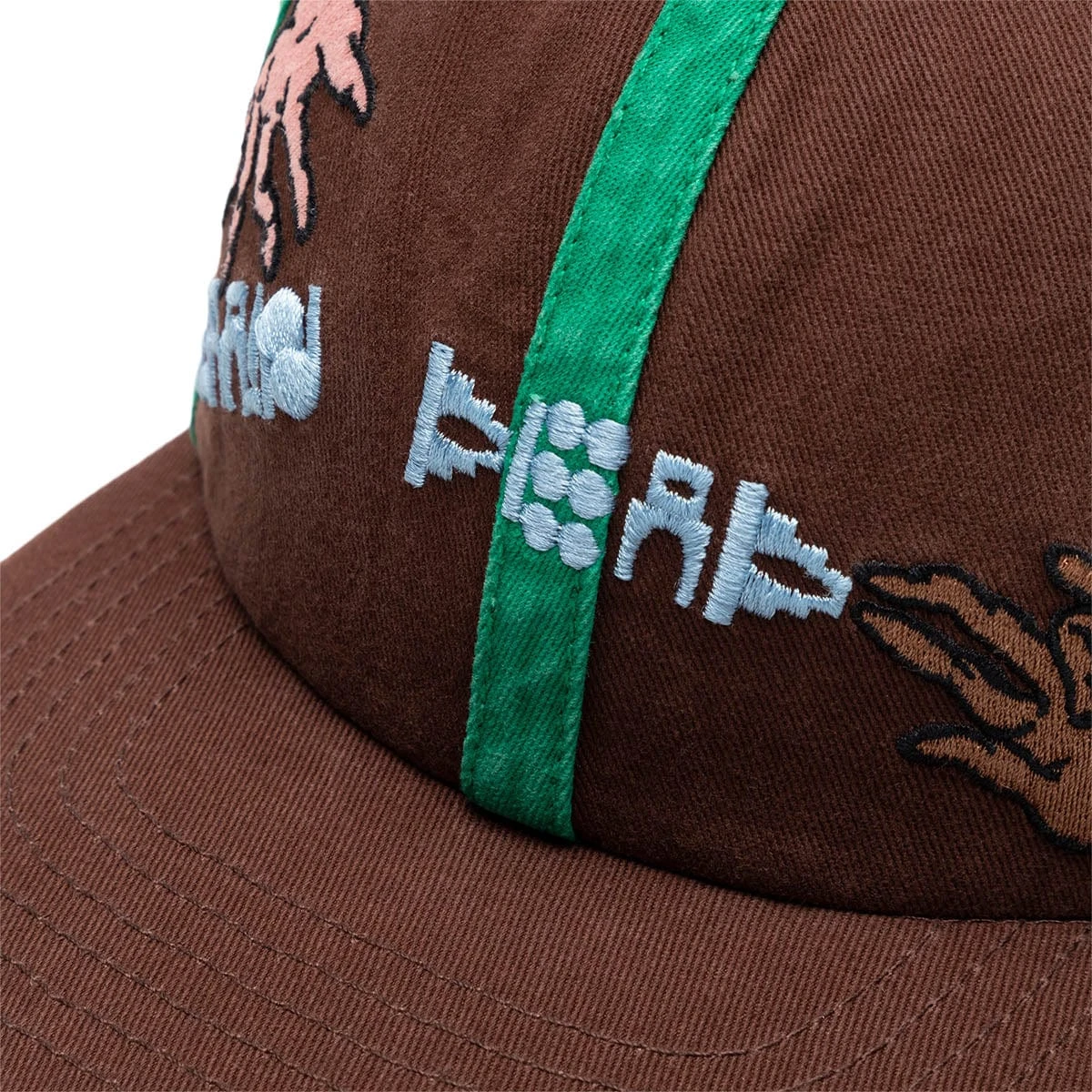 Brain Dead CONNECTION 6 PANEL TWILL CAP - Image 4
