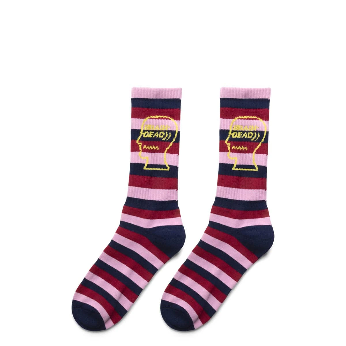 Brain Dead STRIPED LOGO HEAD SOCK - Image 2