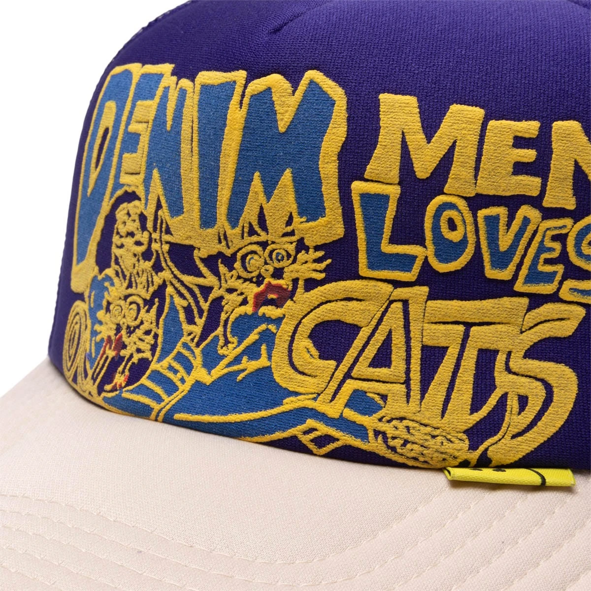 KAPITAL DENIM MEN LOVE CATS TRUCKER CAP - Image 4