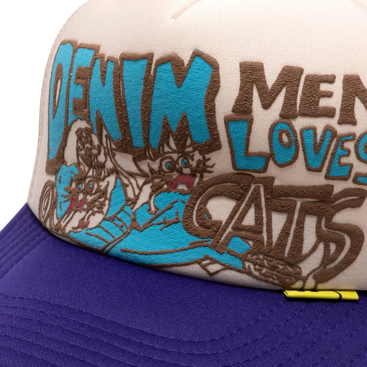 KAPITAL DENIM MEN LOVE CATS TRUCKER CAP - Image 4