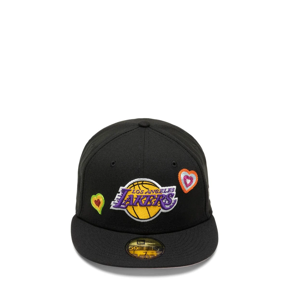 NEW ERA 59FIFTY LOS ANGELES LAKERS CHAIN STITCH HEART FITTED CAP