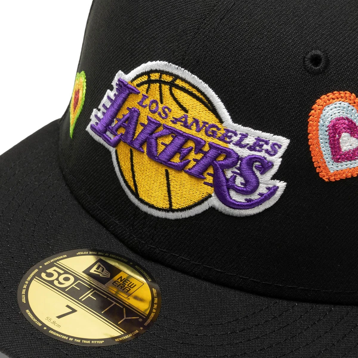 NEW ERA 59FIFTY LOS ANGELES LAKERS CHAIN STITCH HEART FITTED CAP - Image 4