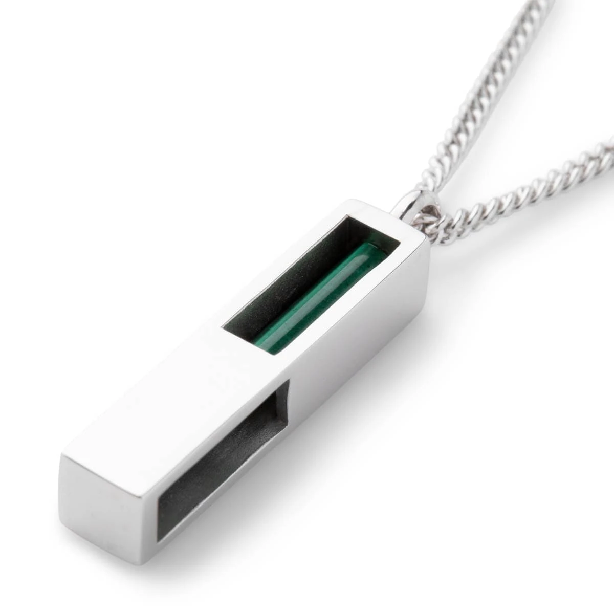 Tom Wood CUBE PENDANT MALACHITE - Image 4