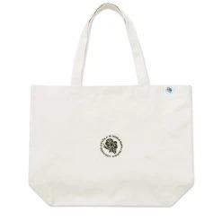 Viola And Roses EMBROIDERED CANVAS TOTE